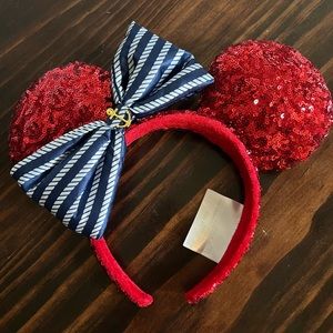 Disney ears / headband; Nautical; Cruise NWT; Red Sequin